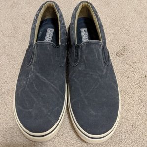 Sperry canvas slip on sneaker